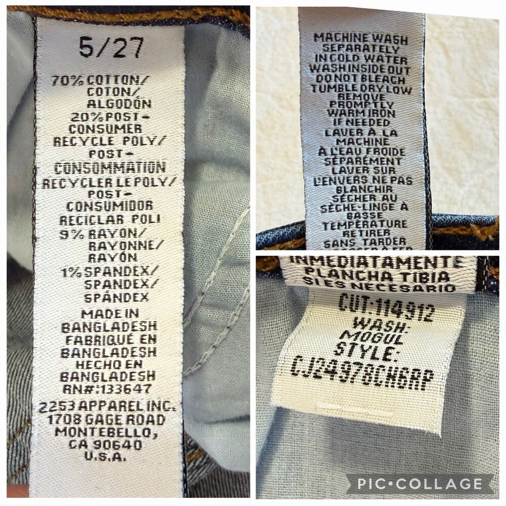 REGENERATION by Celebrity Pink Mid-Rise Bootcut BAMBOO Jeans Size 5/27 - Picture 3 of 16